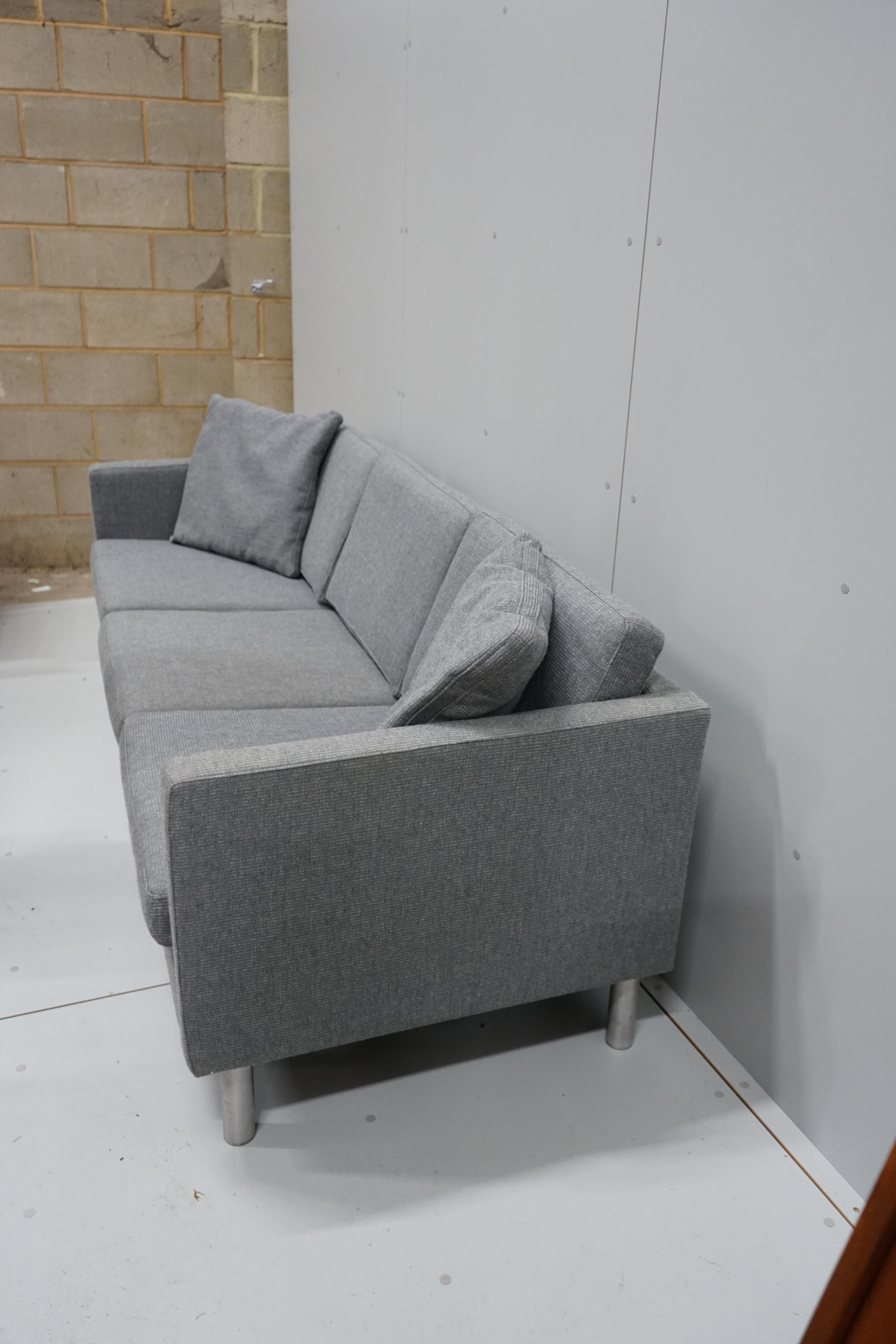 A contemporary Swedese “Solid” three seater settee, length 210cm, depth 80cm, height 78cm
